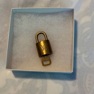 Luxury Brass Padlock Keychain-# 311